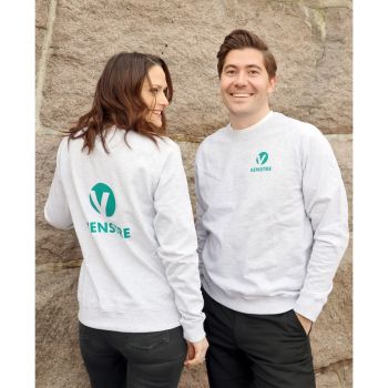 College genser, unisex Grå