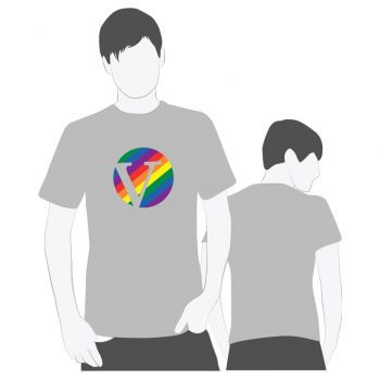 T-skjorte, herre, pride-logo