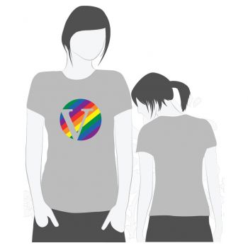T-skjorte, dame, pride-logo