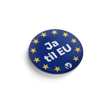 Button Ja til EU 32mm. Matt finish