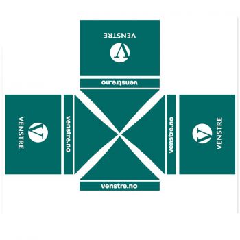 Teltduk - Venstregrønt med hvit logo